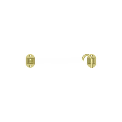 Deltana CHB6U3 Cabin Hooks; British Style; 6"; Bright Brass Finish