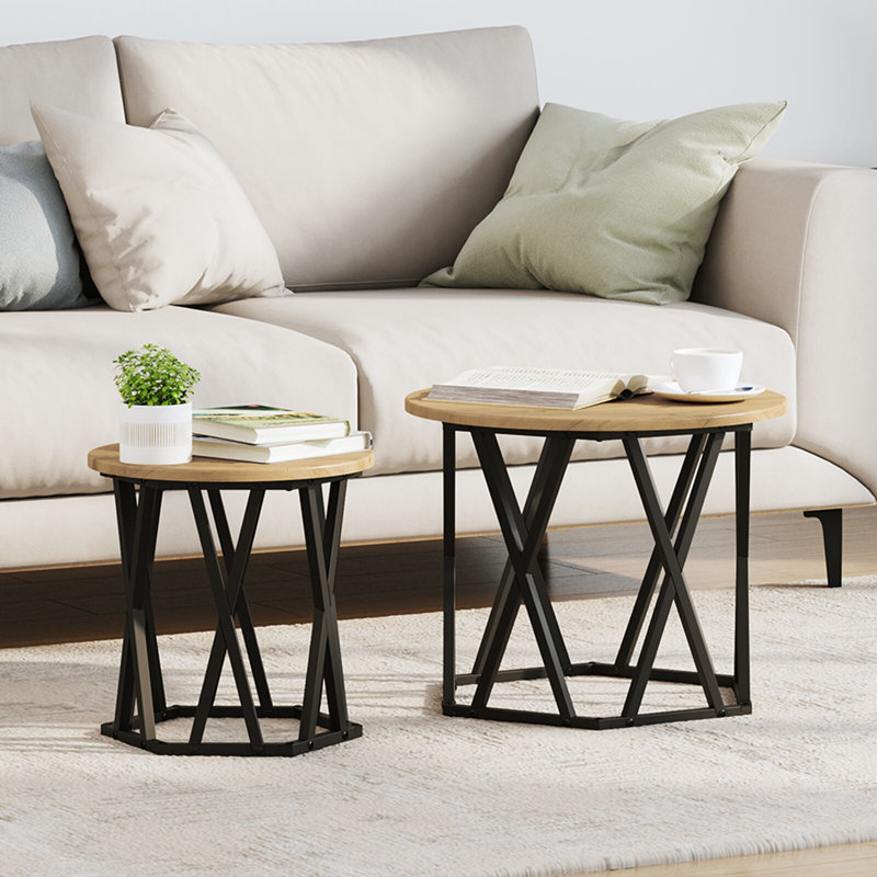 Coffee Table, Artisan Oak, 40cm H x 50cm W x 50cm D