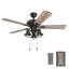 Ventilateur de plafond de 42 po avec éclairage à DEL Piercy-1361062817