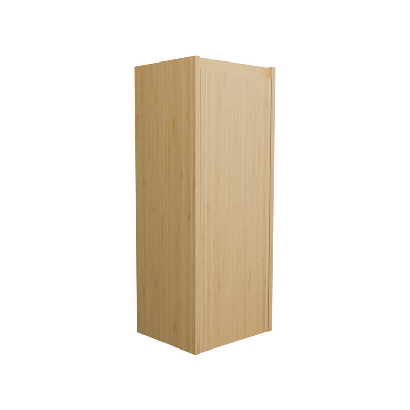 Bamboo Side Pressing Wall Cabinet - Large-capacity Floating Cabinet For Bathroom/living Room