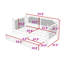 Daybed with 2 Drawers and Sturdy Wood-2112953249-2112953251