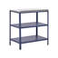 3 Piece Outdoor Kitchen Set VILAMA Metal Blue
