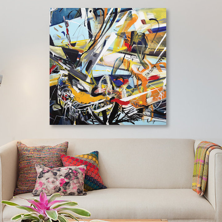 « symphony », impression sur toile, H 12 po x l 12 po x P 1,5 po, Pas de tapis, Toile tendue