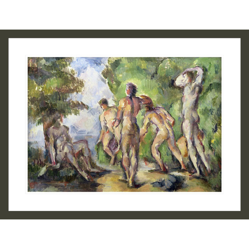 «Bathers» par Paul Cézanne, impression giclée sur cadre, H 22,48 po x l 29,5 po
