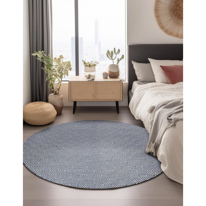 Tapis contemporain Contemporary, Rond 3 pi 1 po