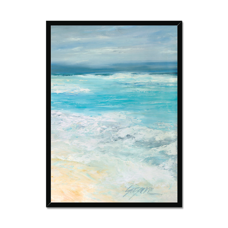 Storm At Sea II by Suzanne Wilkins - Painting, Black Framed Paper Print, 50cm H x 34cm W