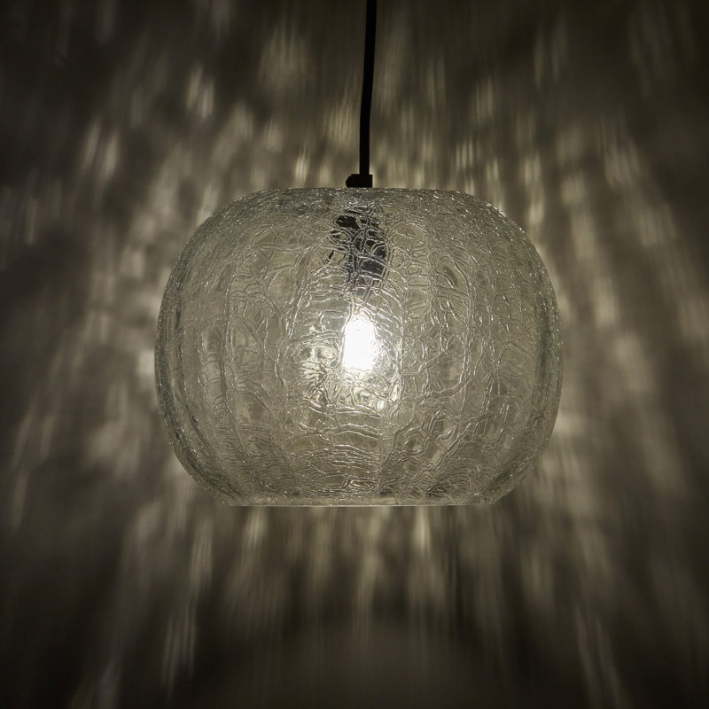Luminaire suspendu 9,75 po Joan Glam, Transparent