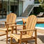 Ensemble de chaises Adirondack d'extérieur en bois d'acacia résistant aux intempéries-654402743