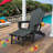 HDPE Folding Adirondack Chair Lounge with Ottoman & Ergonomic Design-280055516