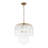 3-light Cylinder Murano Glass Tiered Pendant
