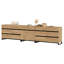 Buffet 3 en 1 moderne avec 12 tiroirs, armoire de rangement avec tablettes réglables, armoire à café pour le salon, cuisine-731617430