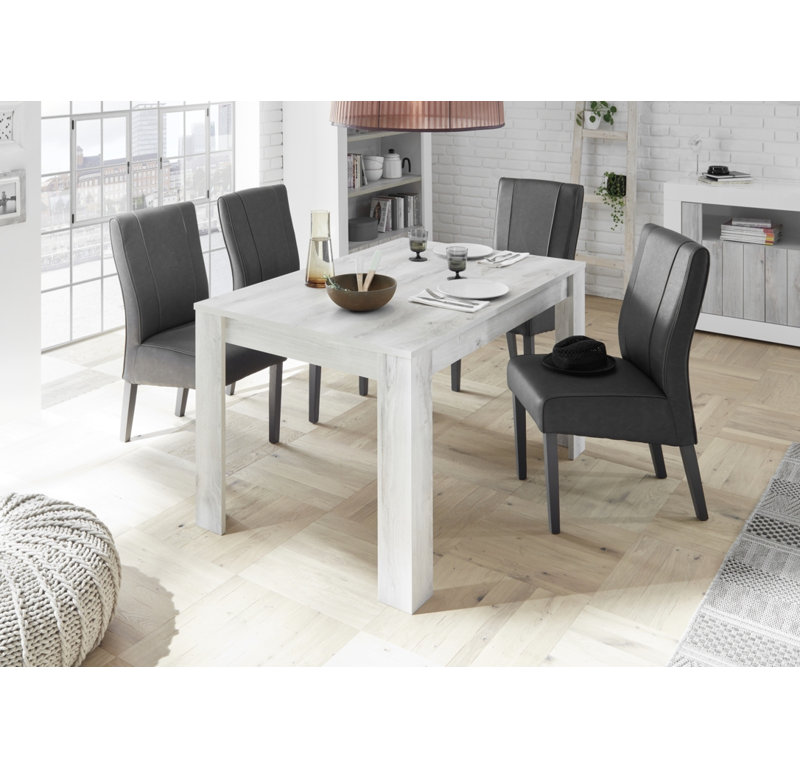Aarju Extendable Dining Table, White