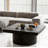 Square Coffee Table With Cylindrical Base-1474266369