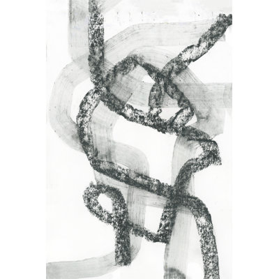 Intertwined Textured Lines by Cartissi — Abstract Wall Art