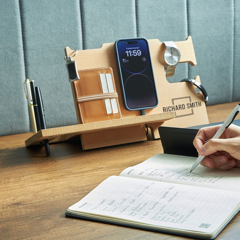 Wood Desk Organiser, Yes