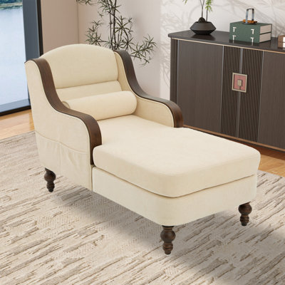Chaise longue d'intérieur en chenille
