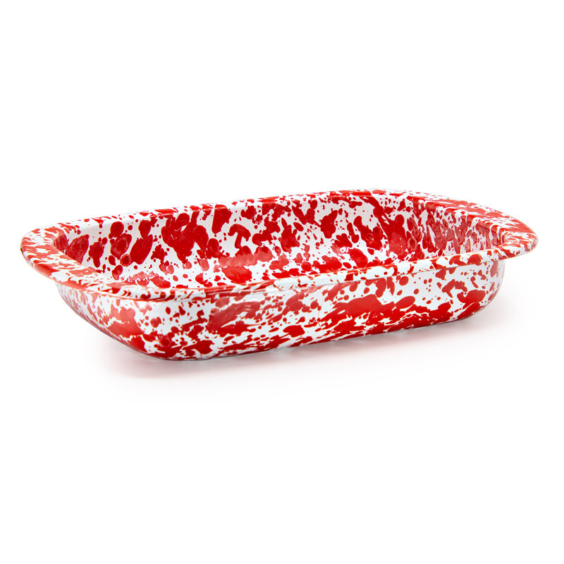 Swirl Baking Pan, Red Swirl