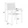 Rectangular 6-person 66" Long Patio Dining Set