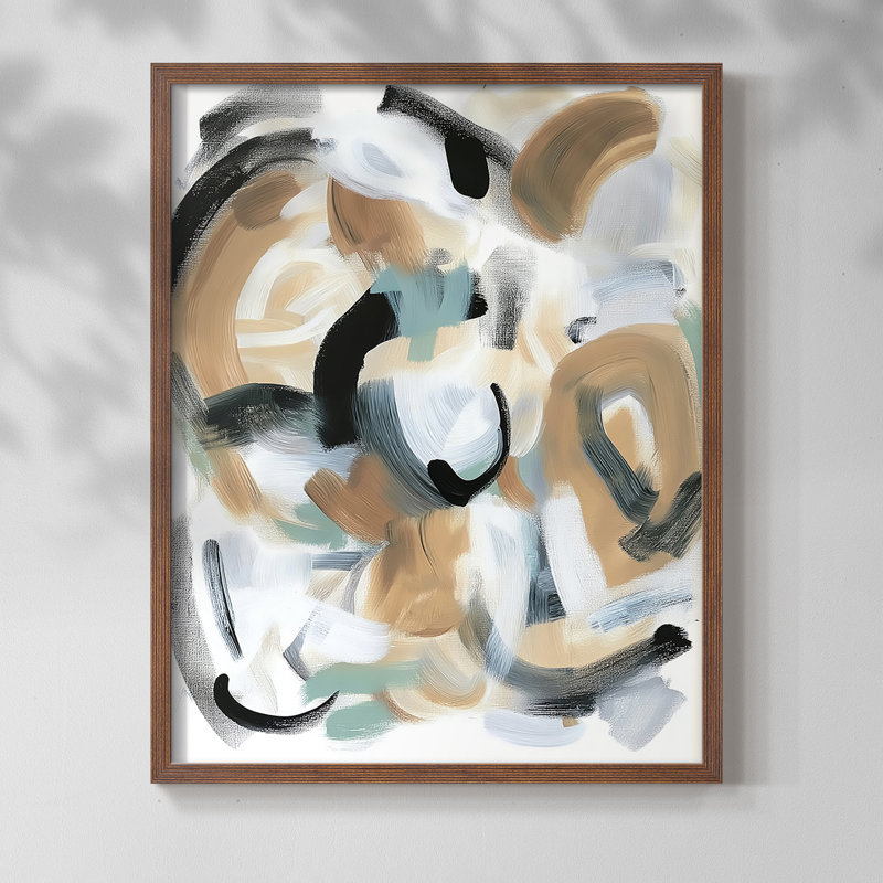"ABSTRACT Series DCCXCV" par J Paul, Noyer, H 21 po x l 17 po