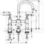 AXOR Montreux Widespread Bathroom Faucet-11081151