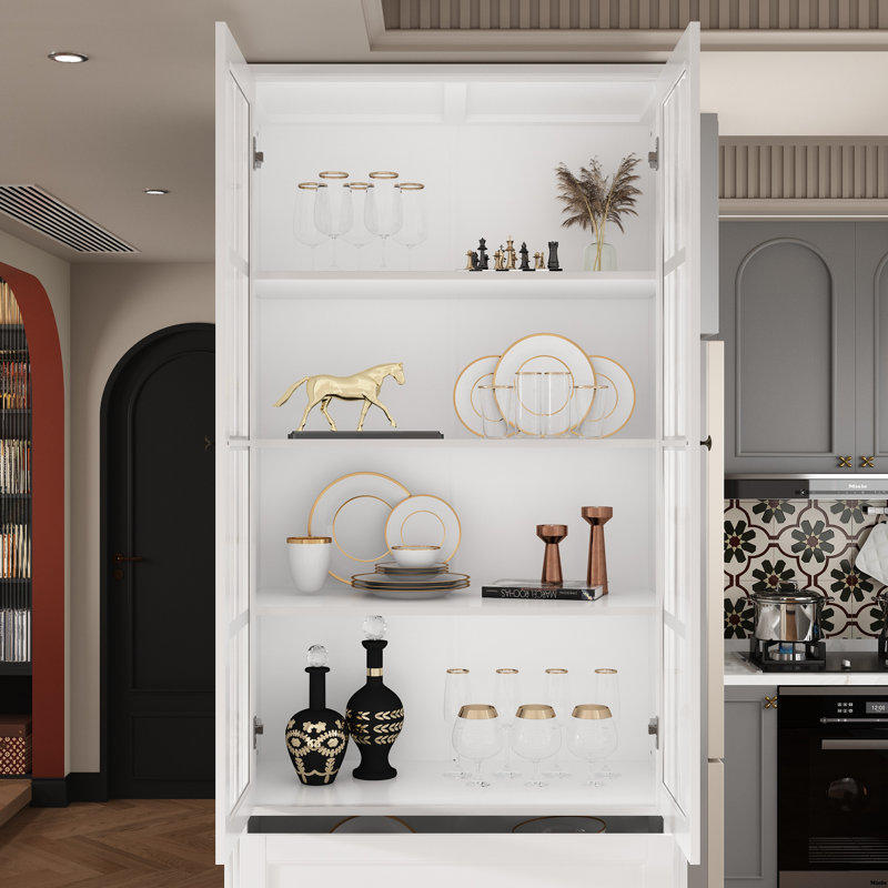Garde-manger pour la cuisine de 78,7 po, Blanc