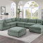 Repose-pieds contemporain en velours côtelé 1pc-1752903807