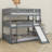 Triple Bed With Built-In Ladder,Slide And Guardrails-406409365