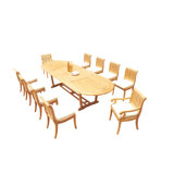 Mas Outdoor 11 - Piece Teak Dining Set