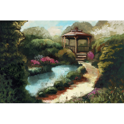 Garden Gazebo - Wrapped Canvas Painting