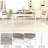 Modern Farmhouse Style 5-Piece Dining Room Table And Chairs Set, Rectangle Small Kitchen Table Set With 4 Chairs And Storage Rack, Particle Board Top And Metal Frame Dinette Set For 4, Space-Saving Design Bar Table Set-1626502226