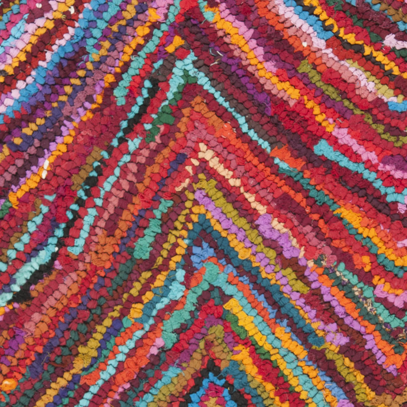 Barnes Hand Tufted Multi-Colored Area Rug, Round 4'
