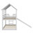 House Bunk Bed With Slide And Windows
