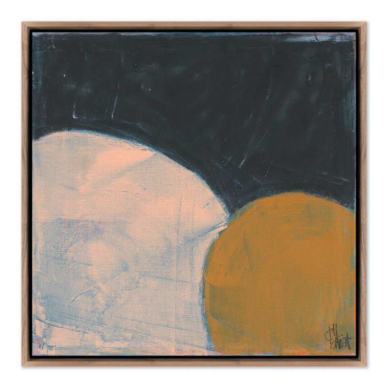 Sometimes Still Painting by Jill Elliott, Dark Brown Canvas, 32" H x 32" W