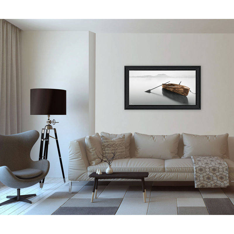 «Solitude» par Moises Levy, reproduction encadrée prête à accrocher, cadre noir