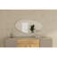 Élégant miroir mural abstrait, noir, 23,6 po x 47,2 po x 0,9 po | 100% panneau de fibres à densité moyenne, conception écologique Flocal-E | Parfait pour la décoration intérieure, le salon, le vestibule | Pièce décorative murale, élégante et fo