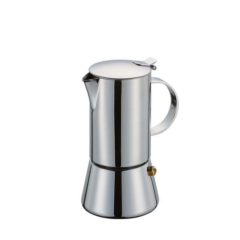 Frieling Aida Stovetop Espresso Maker, 7" H x 5" W x 3.75" D