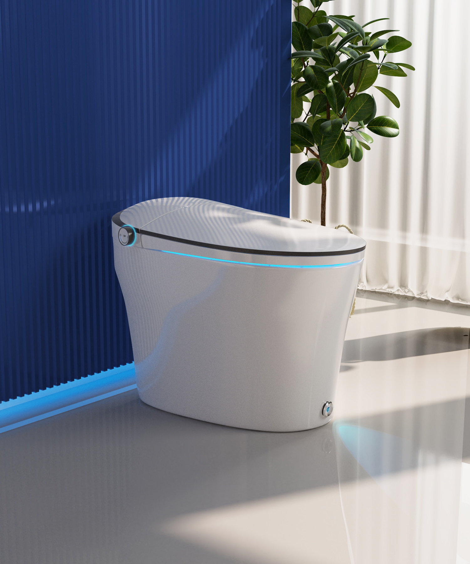 DeerValley Smart Bidet Toilet Quiet-Closed Heated Seat Sensor Auto