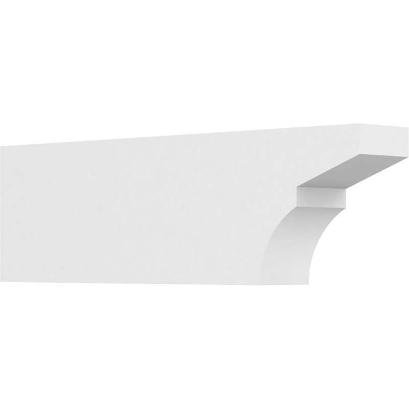 3"W x 6"H x 20"L Standard Monterey Architectural Grade PVC Rafter Tail, 6"H x 3"W x 20"D