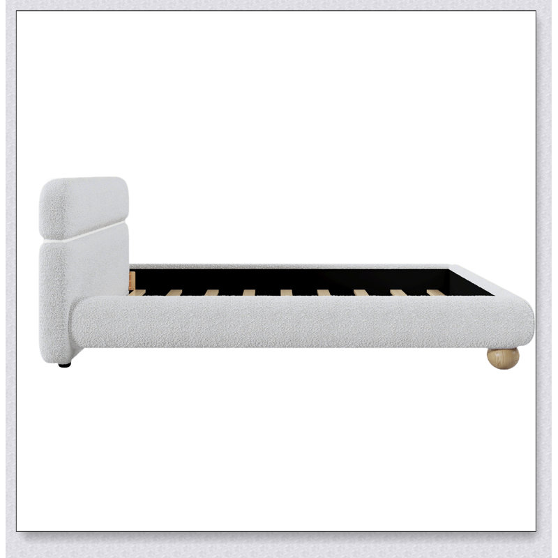 Lit tapissier contemporain Curve-Shaped Design