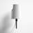 Alata 1-Light Dimmable Armed Sconce with Fabric Shade-1492708550