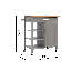 Avallon Solid Wood Top Kitchen Cart