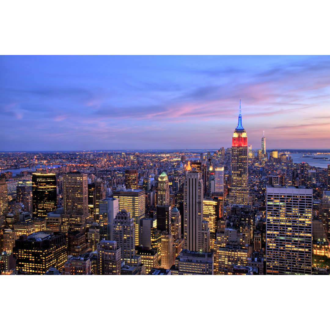 New York City Midtown von Roman_Slavik - Wrapped Canvas Photograph