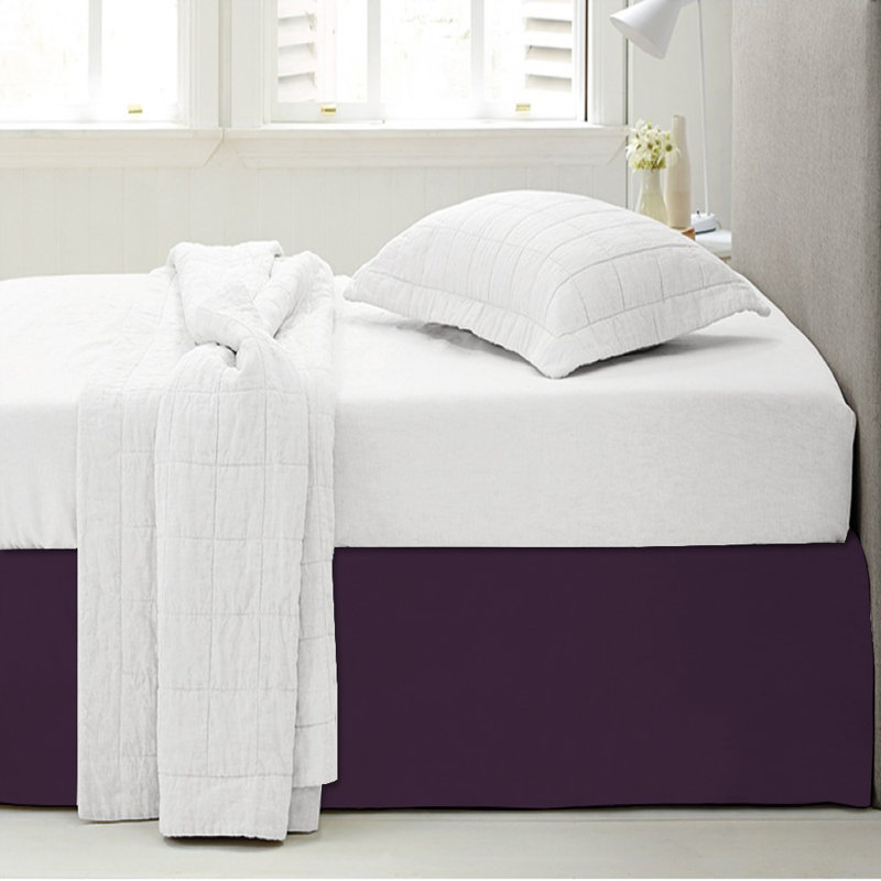 Pleated Bed Skirt, Mocha, King