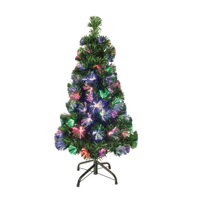 Lighted Artificial Pine Christmas Tree