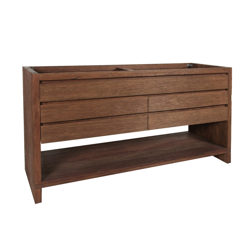 Kai 60 In. Vanity Only In Brown Reclaimed Wood, Brown Reclaimed Wood
