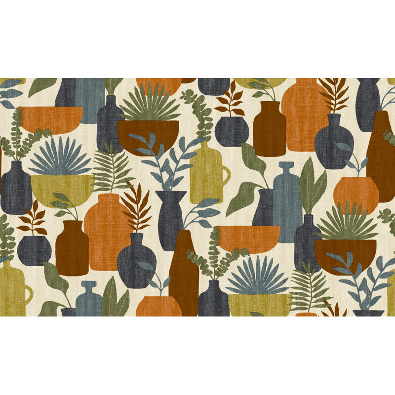 Einhildur Floral Roll, Beige/Orange