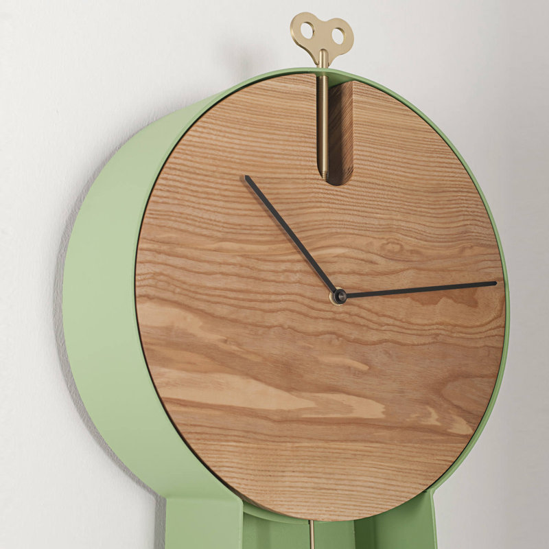 Aisha Metal Wall Clock, Green