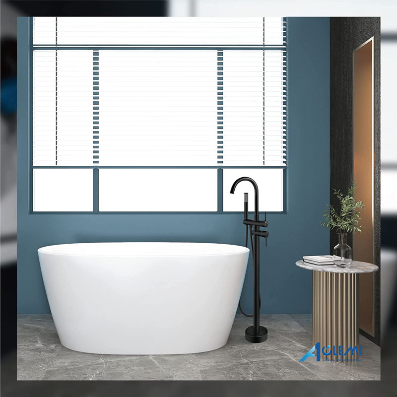 Karila 2 Handle Bathroom Waterfall Faucet with Diverter and Handshower Included