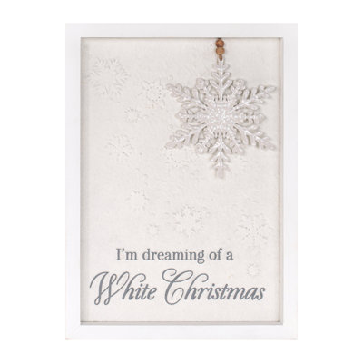 Rêve de flocon de neige de Noël blanc 12 po