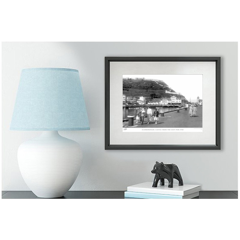 Scarborough, Castle From The East Pier 1958 by Francis Frith - Single Picture Frame Print, 60cm H x 80cm W x 2.3cm D
